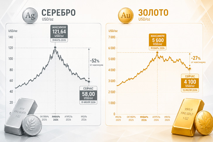 инвестиции в серебро или золото