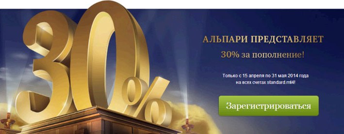 бонус альпари
